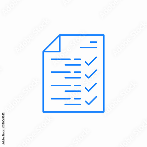 task list check icon sign vector