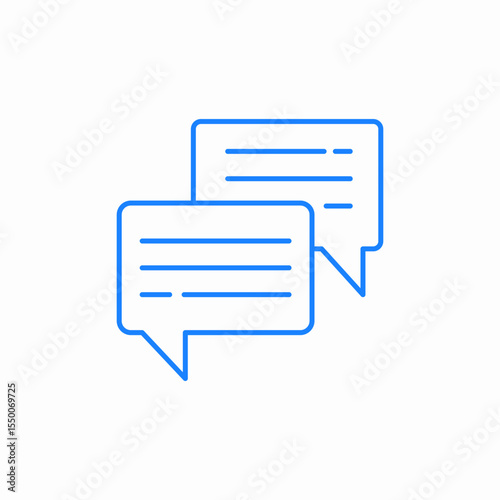 text bubbles icon sign vector