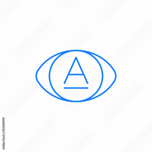 text focus icon sign vector