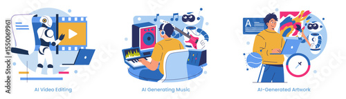 AI in Creative Process: Video Editing, Music, and Artwork