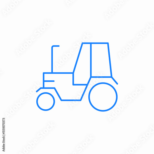 tractor vehicle icon sign vector