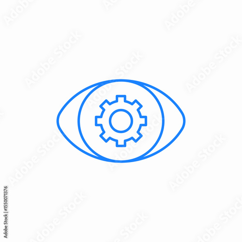 visual settings icon sign vector