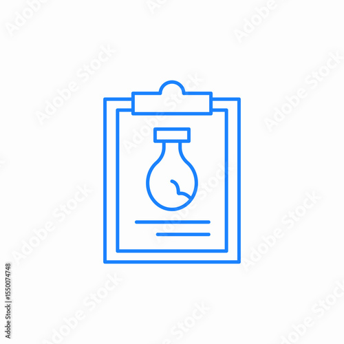 artifact info sheet clipboard icon sign vector
