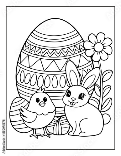 cute easter day coloring pages