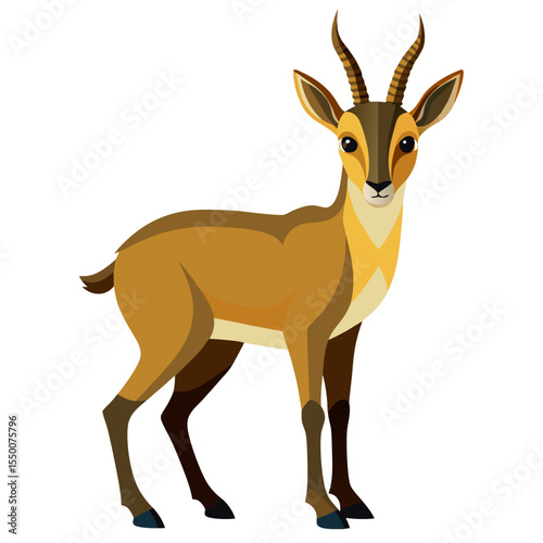 Chamois Silhouette Vector