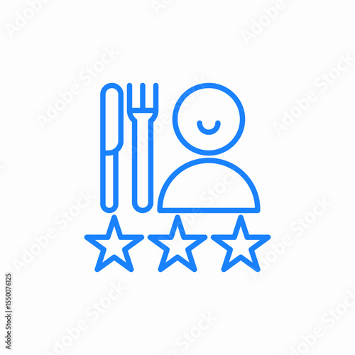 customer rating icon sign vector