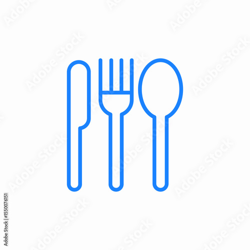 cutlery dining icon sign vector