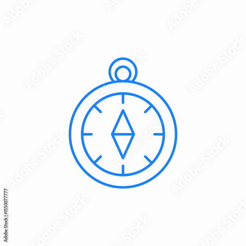 hand compass icon sign vector