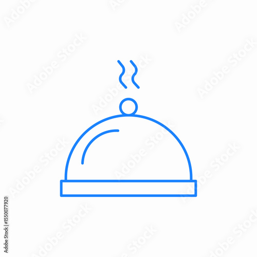 hot dish lid icon sign vector
