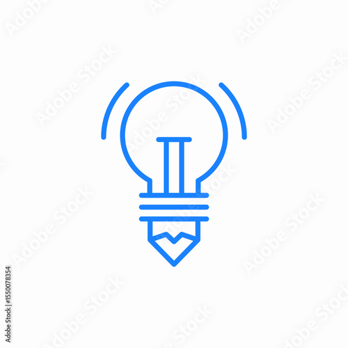 light bulb icon sign vector