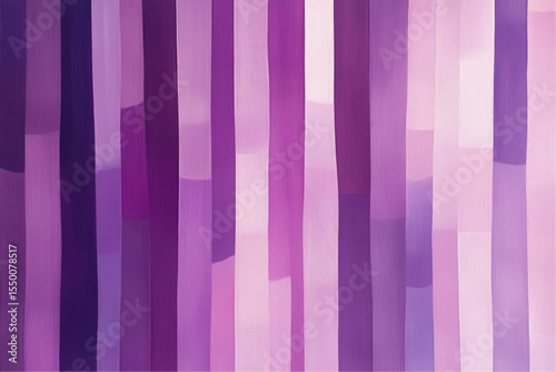 Abstract Vertical Stripe Composition in Shades of Purple