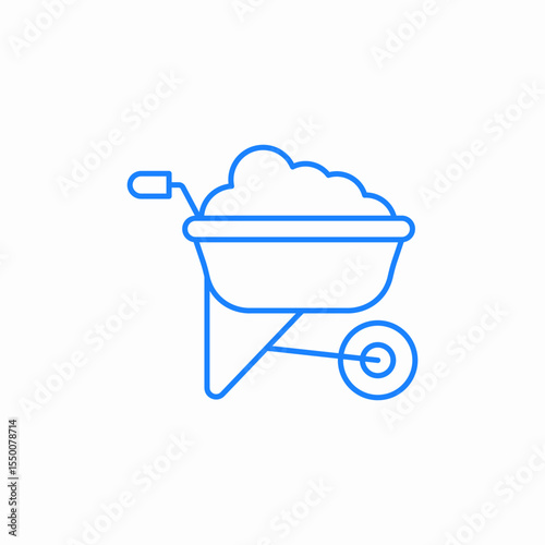 mining cart icon sign vector