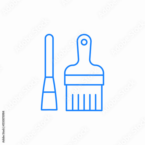 paint brushes icon sign vector