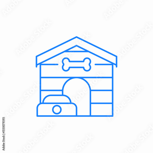 pet house icon sign vector