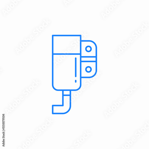 pet water bottle icon sign vector