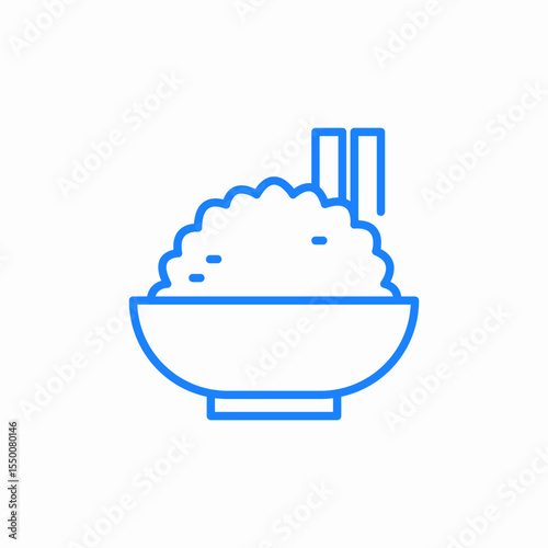rice dish icon sign vector