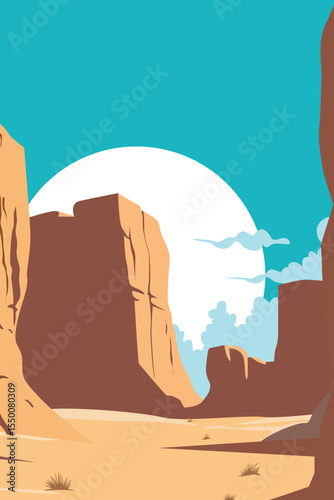 Mountain Peaks, Sunset, Wilderness, Landscape, Road, Desert, Sand, Canyon, Valley, Distance, View, Rock, Mountain, Hill, Sun, Sky, Tree, Nature, Artwork, Vector