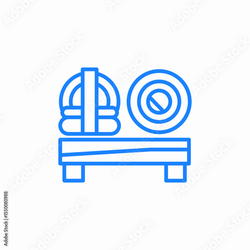 sushi plates icon sign vector