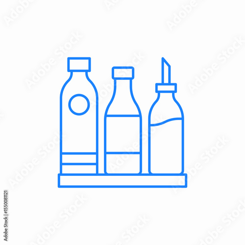 table condiments icon sign vector