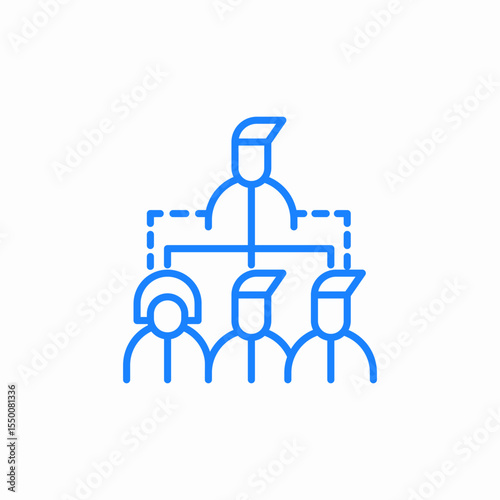 team supervisor icon sign vector