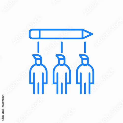 team of editors icon sign vector