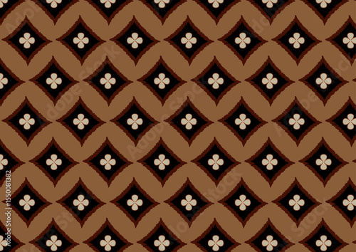 seamless geometric pattern with triangles