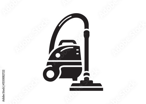 Vacuum Cleaner Silhouette black vector Illustration