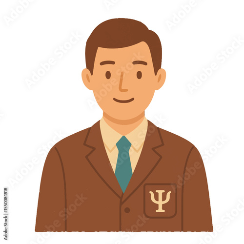 psychologist profession vector icon on white background
Vector person profession on white background