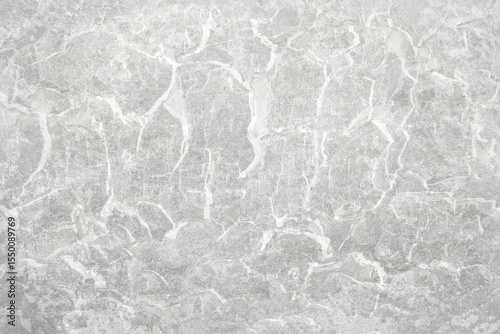 Texture of gray polished concrete background. Light plaster wallpaper with rough cement texture. Empty grunge wall concept or floor backdrop. Abstract surface mockup. Top view, close up, copy space