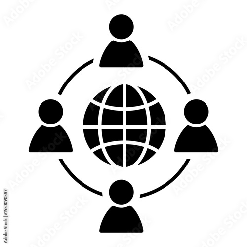 Teambuilding icon vector. Teamwork illustration sign. Team symbol. Development web icon.
