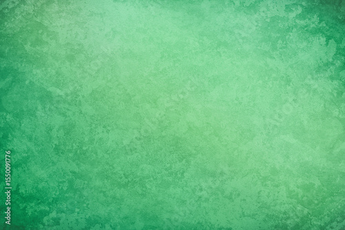 Texture of green polished concrete background. Colorful wallpaper with rough cement texture. Empty grunge wall concept or floor backdrop. Abstract surface mockup. Top view, close up, copy space