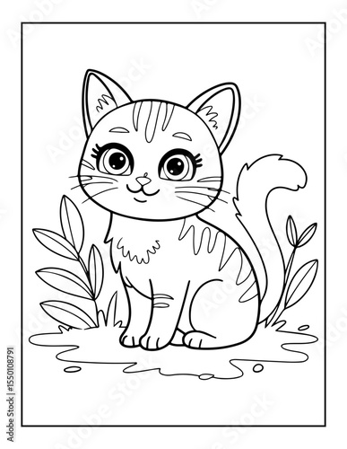 cute cat coloring pages for kids