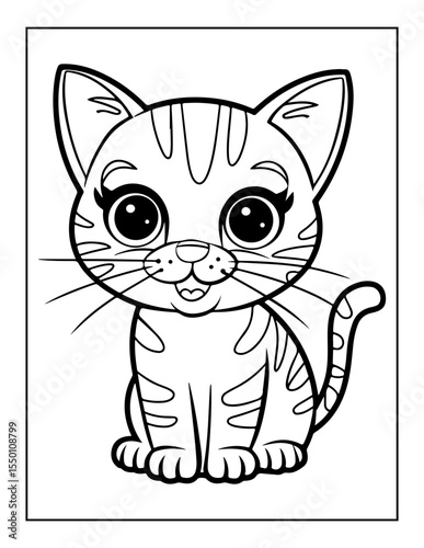 cute cat coloring pages for kids