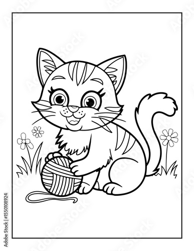 cute cat coloring pages for kids