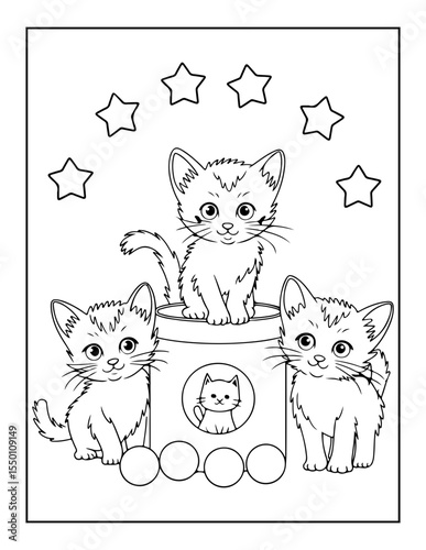 cute cat coloring pages for kids