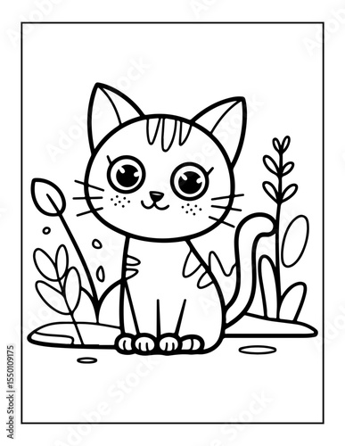 cute cat coloring pages for kids