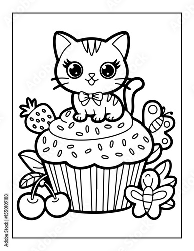 cute cat coloring pages for kids