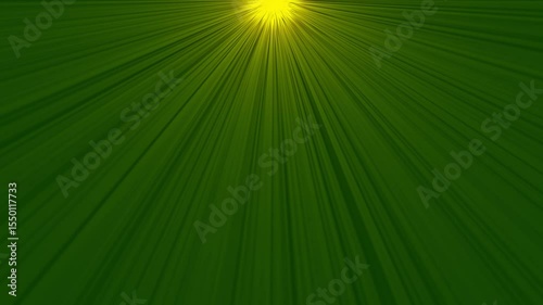 Sun rays on green screen from top view, beautiful yellow spotlight effects on top. flash lights, bright light lens flare effect, Bright optical lens flares affect. Spotlight rays abstract animation.