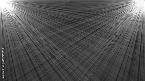 Abstract light rays burst with glowing beams and flares in motion. Shimmering sunlight and radiance shining through a dark background. Spiritual, dreamy, magical energy effect animation