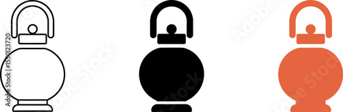 Vector graphic of tea kettle illustration in different styles for kitchen and cooking design needs editable stock vector