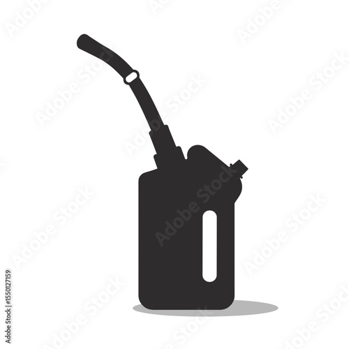 Fuel canister with flexible spout for easy pouring.  Convenient fuel container suitable for various applications.  This practical fuel canister is ideal for construction and repair projects.