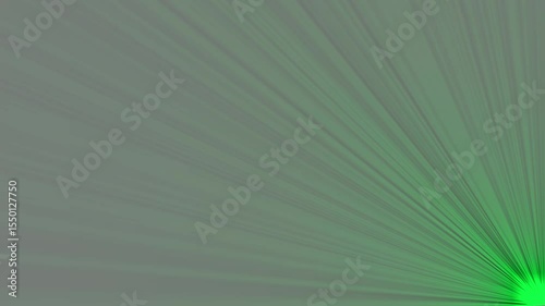 Down side right side sun rays on white screen. 4K beautiful green spotlight effects moving . Flash lights, bright light lens flare effect. 4k video 