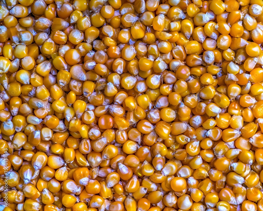 Close-up of yellow corn kernels Close-up of yellow corn kernels