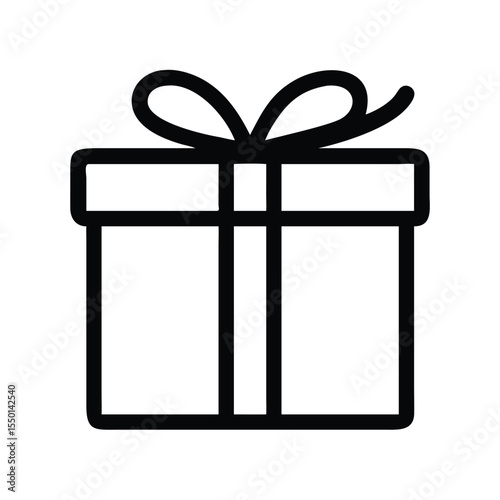 Elegant Gift Box Icon Free Vector Graphic for Design Projects