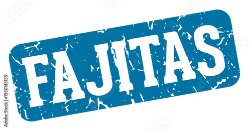 fajitas rectangular sign. fajitas stamp