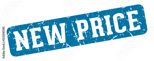 new price rectangular sign. new price stamp