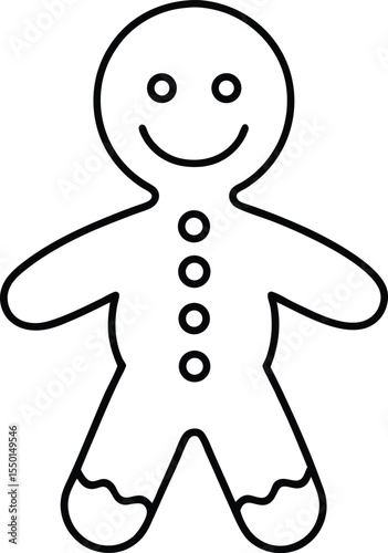 gingerbread man isolated