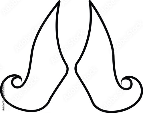vector illustration of a pair of female shoes