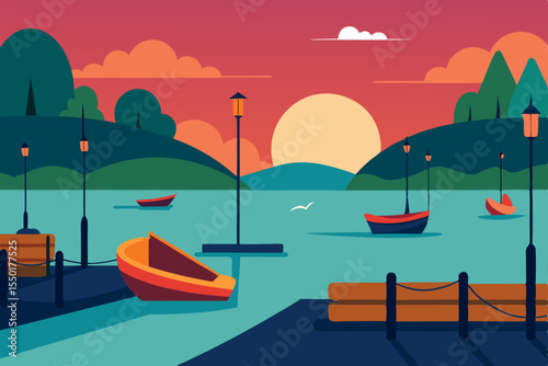 boat on the river