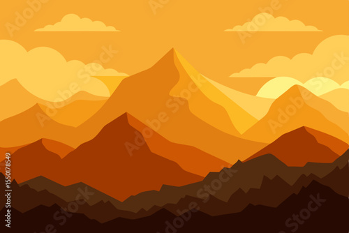 mountain landscape with mountains